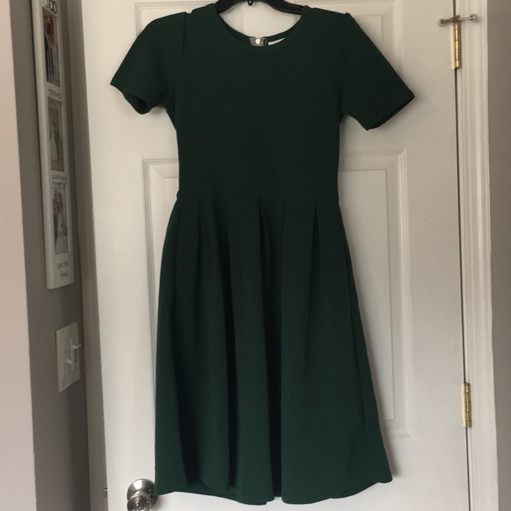 Winter Green Pocket Dress